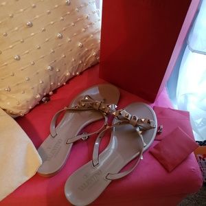Rockstud PVC Thong Sandals